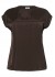 Kaffe Curve KCmilia Wing SL Blouse - Brun t-shirt 10583812 Black Coffee