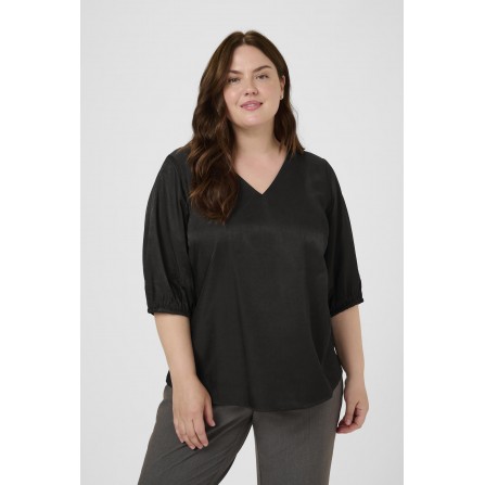 Kaffe Curve KCada Blouse - Sort bluse 10583844 Black Deep