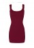 Tim&Simonsen Frida Rib Top Plus - Vinrød rib top med blonde H5-202xPlus Bordo