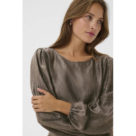 Kaffe KArizz Blouse - Sandfarvet bluse 10510942 Morel