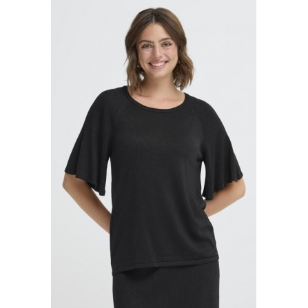 Fransa FRREGITZE PU 2 - Sort bluse 20617346 Meteorite
