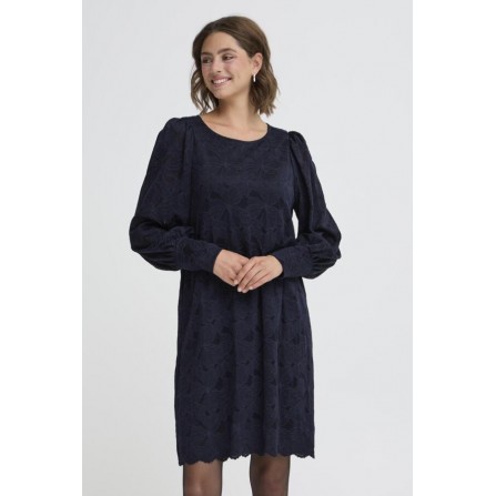 Fransa FRMIRABELLA DR 1 - Marine blå blonde kjole 20617241 Night Sky