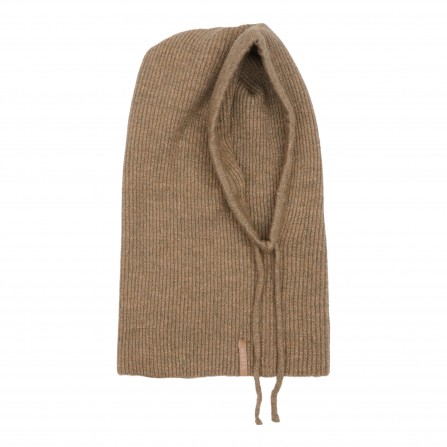 MARTA MdcFiluca scarf - Brun strik balaclava FMHK6480 Fango