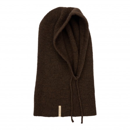 MARTA MdcFiluca scarf - Brun strik balaclava FMHK6480 Dark Brown