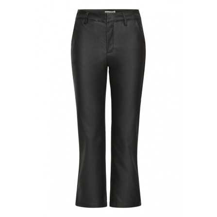 Pulz PZTOKYO PANT KICKFLARED - Sort coated buks 50210195 Black Beauty