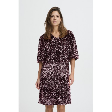 Pulz PZLOLLIE DRESS - Lyserød palliet kjole 50210157 Fig