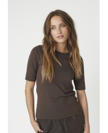 Co' Couture GrannyCC SS Tee - Brun kortærmet t-shirt 33016 Mocca