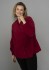 Gozzip GDorothea Blouse - Rød fløjls skjorte G256026 Red