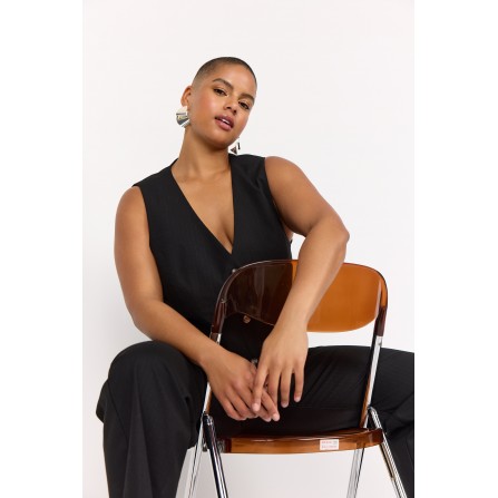 Wasabi WA-SINDI 1 - Sort kort vest W10590 Black