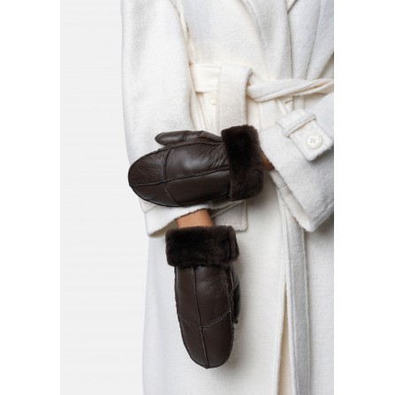 RE:DESIGNED Henny Brund Skindhandske 6193 Dark Brown