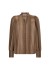 Co'Couture OllyCC V-Shirt - Brun skjorte med mønster 35970 Walnut