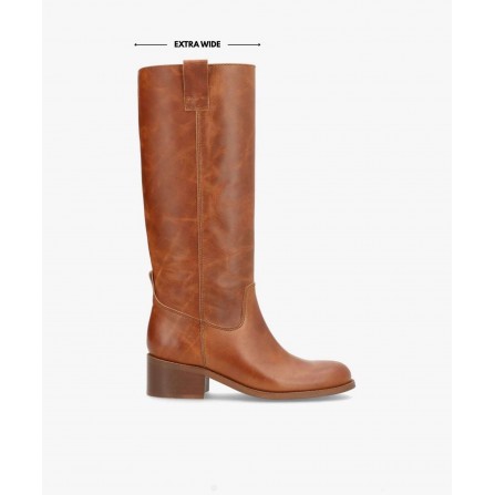 Phenumb Copenhagen MARTINA LONG WIX - Cognac farvet støvle PB-D07-MARTIEW