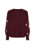 Marta MdcClover Knit - Vinrød strik med hjerter 9582 Bordeaux