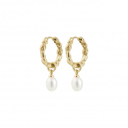 Pilgrim SHIFT perle øreringe 122542013 Guldbelagt