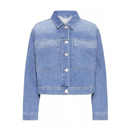 Pulz PZANNI JACKET - Denim jakke 50210299 Medium Blue Denim