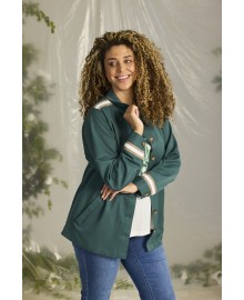 Zhenzi Zh-Suzy 1207-Jacket L/S - Grøn jakke 201207 Deep Forrest