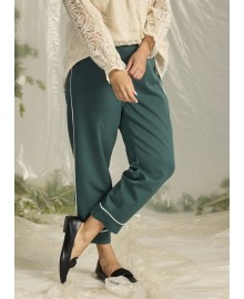 Zhenzi Zh-Suzy 1208-Pants - Grønne bukser 201208 Deep Forrest