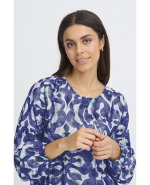 Fransa FRARIANA BL 14 - 20617394 BOHO BLOOM NAVY/GREEN