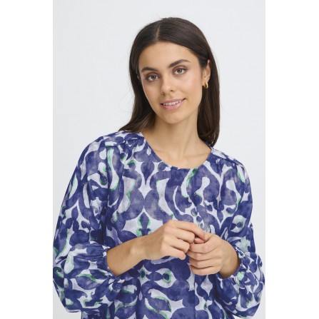 Fransa FRARIANA BL 14 - 20617394 BOHO BLOOM NAVY/GREEN