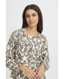 Fransa FRARIANA BL 14 - 20617394 BOHO BLOOM SMOKEY OLIVE - Green