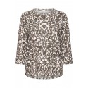 Fransa FRSEEN TEE 8 - Grøn printet bluse 20617416 Smokey Olive