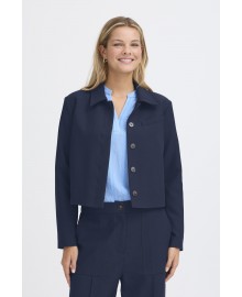 Fransa FRABIGAIL BLA 3 - Marine blå blazer 20617482 Navy Blazer Meleret