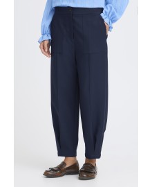 Fransa FRABIGAIL PA 6 - Blå bukser 20617449 Navy Blazer Melange