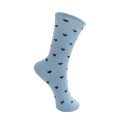 Black Colour BCDOTTIE SOCK - Strømper med glimmer og hjerter 4397 Sky Blue