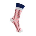 Black Colour BCWILHELMINE SOCK - Stribet strømpe med kontrast 8502 Red Stripe