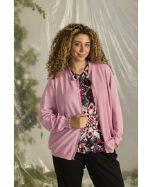 Zhenzi Zh-Kogle 1163-Cardigan L/S - Lyserød cardigan 201163 Pink Orchid