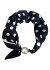 Tim&Simonsen Chloe Scarf w. Magnetic Pearl - Sort prikket t&oslash;rkl&aelig;de TSJ467 Dot Black