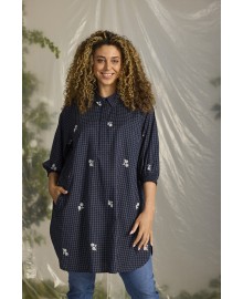 Zhenzi Zh-Amber Tunic 3/4 - Blå tunika 201198 Navy