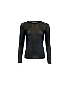 Black Colour BCANNIE MESH BLOUSE - Sort mesh bluse 3846 Black