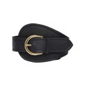 Tim&simonsen Dunja Belt - Sort bælte med guld spænde 2185-Dunja Black-gold