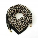 Tim&Simonsen Franny Jewelry Scarf - Tørklæde med magnet luk TSJ592 Black-beige