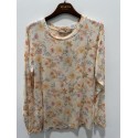 Marta MdcElissa Top - Printet L/S t-shirt 7914 Beige