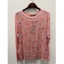 Marta MdcElissa Top - Printet L/S t-shirt 7914 Rosa