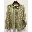 Marta MdcKalia Shirt - Grøn/Pink stribet skjorte 8005 Kaki5891tpg