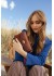 RE:DESIGNED Nisha Clutch - Brun lille skindtaske 6587 Cognac