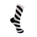 Black Colour BCHUXI SOCK - Sort stribet strømpe 8515 Black