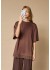 Love&Divine T-shirt love1462 - Brun T-shirt med blonde 19468 Brown Lace
