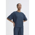 ICHI IHKATICO SH - Blå bluse 20125563 True Navy Melange