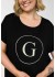 Gozzip GGitte T-shirt med print - Sort t-shirt G262074 Black