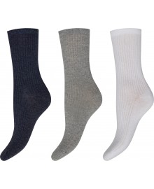 Decoy Ankle Sock Cotten - 3 pack ankel strømper i bomuld 9-20226-75