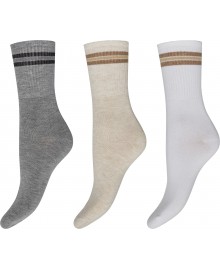 Decoy Ankle Sock Bambus - 3 pack Bambus Ankelstrømper 21345 Multicolour
