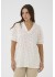 Kaffe Curve KCdina Blouse - Hvid blonde bluse 10584026 Chalk