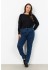 Wasabi WA-SELMA 1 - Bl&aring; jeans W10816 Medium Blue Denim