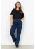 Wasabi WA-SELMA 2 - Bl&aring; jeans W10817 Medium Blue Denim