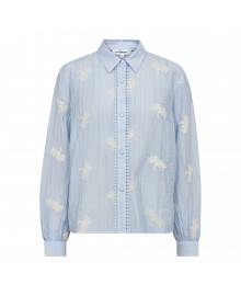 Co'Couture AmeliaCC Emb Shirt - Lyseblå skjorte med broderi 45056 Pale Blue