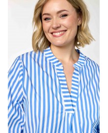 Gozzip GGrethe Blouse - Blå stribet bluse G262008 Blue Stripe